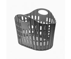 Addis Wäschekorb, flach, leicht zu verstauen, Dunkelgrau 38