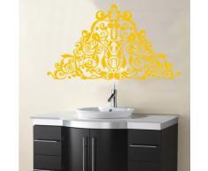 INDIGOS 4052166042963 Wandtattoo W257 Ranken, Ornamente Wandaufkleber 80 x 45 cm, gold