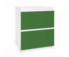 Apalis 91052 Möbelfolie für Ikea Malm Kommode - Selbstklebe Colour, gröÃe 2 mal, 20 x 40 cm, dunkel grun