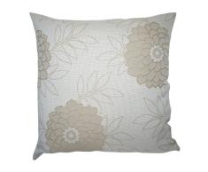 Sauermilch 1412454514 Dahlia Dekokissen, 45 x 45 cm, beige