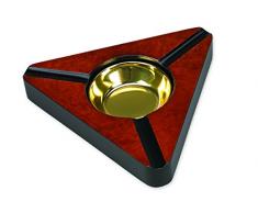 Qualität Importeure Trading 3-Cigar Holz Aschenbecher, Dark Burl