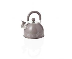 BRANDANI BATTICUORE Edelstahl Wasserkocher Taube, grau, one Size