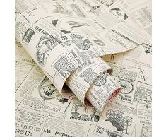 HOYOYO 45,9 x 198 cm Kontaktpapier, Selbstklebende Liner, herausnehmbare Regaleinlage, Wandaufkleber, Kommode, Schublade, Peel Stick für Küche, Home Decor, Zeitungsrolle