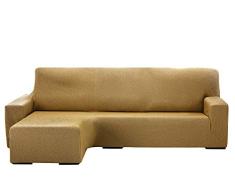 Martina Home Sofaüberwurf Chaiselongue, elastisch, Beige, Kurzarm, 240 bis 280 cm