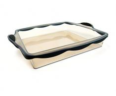 Silicone Zone 7702139 Backform, quadratisch, aus Silikon, Schwarz, 28 x 23 x 5 cm