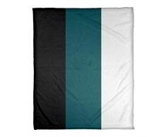 ArtVerse NFS Philadelphia Football Stripes Decke Coral Fleece, 60 x 80, Green Accent