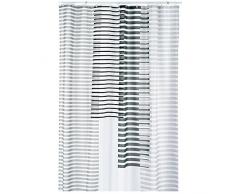 kela Duschvorhang Lamita 180x200cm aus Polyester in grau, 200 x 180 x 0.8 cm