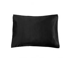 Lilysilk, Maulbeerbaum, Seide 100 %, Baby, Kleinkind, Kissenbezug, 19 Momme, Schwarz , 13 x 18