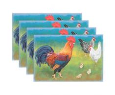 WOOR Saint Patrick Day Platzsets für Esstisch, hitzebeständig, Küchentischdekoration, waschbar, 1 Stück Multi02