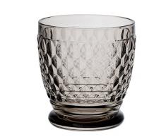 Villeroy & Boch Boston Coloured Trinkglas, 330 ml, Kristallglas, Klar/Grau
