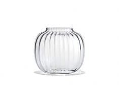 Holmegaard Primula Vase, Glas, durchsichtig, 17,5 cm