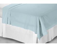 Belledorm Bettlaken für Doppelbett 50% Baumwolle / 50% Polyester Fadendichte 200 zartblau