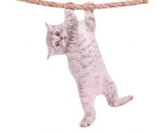 Thumbs Up Ride with Hanging Cat Fensteraufkleber Cat