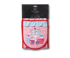 Cooksmart Tea Party Doppelter Ofenhandschuh