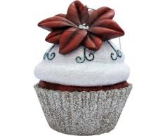 Jillson Roberts Christmas Cupcake Ornament, Silber Weihnachtsstern Glitzer
