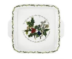 The Holly & Ivy quadratisch behandelt Tortenplatte, Keramik, Mehrfarbig