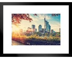Foundry Poster Frankfurt Germany Am Main Building Skyline Foto 26x20 inches Matted Framed Poster