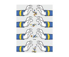 Disney Wandbild von Komar | Donald Duck Hands | Kinderzimmer, Babyzimmer, Dekoration, Kunstdruck | Größe 40x50cm (Breite x Höhe) | ohne Rahmen | WB021-40x50