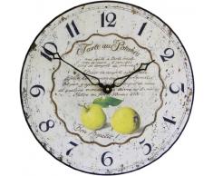 Roger Lascelles Wanduhr Küche Uhr, gebrochenes Weiß