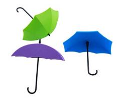 BABYEN Sticky Haken-Wandhaken, 3 Stück/Set, Regenschirm-Form, Wandhaken, kreatives Design, für Handtuch, Haarklammer, Starke Stick-Haken für Schlüssel, Geldbörse, Spielzeug