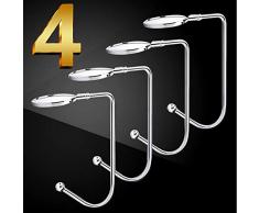 Jyukan Weihnachtsstrumpfhalter für Weihnachtsstrumpf, Kleiderbügel für Kamin, Kamin, Kamin, Haken für Weihnachten, Party, Dekoration Silber