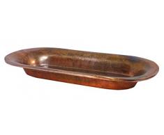 Split P Tablett, rechteckig, oxidiertes Kupfer-Finish, Aluminium