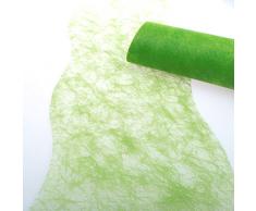 Deko AS GmbH Sizoflor Tischband Wellenschnitt hellgrün ca. 25 cm Rolle 25 Meter 60W 007-R