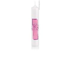 Wiedemann 167156.027 Taufkerze, Wachs, Silber, 26.5 x 5 cm