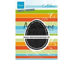 Marianne Design CR1497 Stitch Easter Egg Craftables Stich Osterei, metall, Silber oder Weiß, S