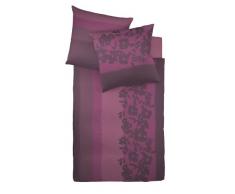 fleuresse Poesie Satinbettwäsche mit Reißverschluss beere 155/220 + 80/80 cm