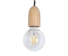 Zons Pendelleuchte + LED Leuchtmittel, schwarz/weiß, 4 Stück