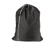 Wäschesack Nylon, schwarz, 76,2 x 101,6 cm – stabile Rip und reißfestes Nylon Material mit Kordelzug Verschluss. Ideale Maschine waschbar Nylon Wäschesäcke für College, Wohnheim und Wohnung Dwellers.