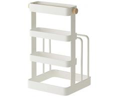 YAMAZAKI Messer-& SchneidebrettsstÃ¤nder, Stahl, WeiÃ, One Size