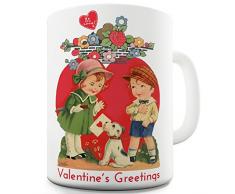 TWISTED ENVY Lustige Kaffee Tasse Becher Vintage Retro Valentines Sweethearts Keramiktasse