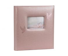Henzo Hochzeitsalbum Perle Old rosé Fotoalbum, 28 x 30.5 x 3.5 cm