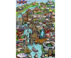 Empire 535351 London - Sketch Städte Gemälde Zeichung Poster Plakat Druck - Maxiposter Größe 61 x 91.5 cm