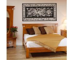INDIGOS 4052166054935 Wandtattoo w295 Ornament, Vogel Wandaufkleber 120 x 61 cm, schwarz