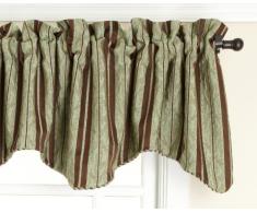Stylemaster Renaissance Home Fashion gewelltem Querbehang mit Biese Schokoladenbraun