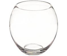 WGV Glasvase in Eierform, elegant, 19 x 20 cm, transparent