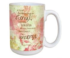 Tree-Free Greetings 45470 Tasse mit inspirierendem ZitatCompassion, Keramik, mit Henkel, 450 ml