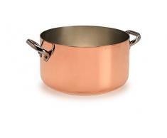 Agnelli Hohe Kasserolle mit Zwei Griffen Induktion Boden Durchmesser von 240 mm alcu104pi24 Code