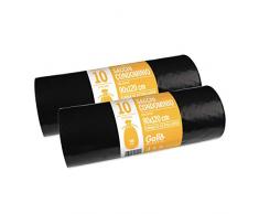 Geschenkbeutel XXL reflektierende Mülltrennung, extra stark, Schwarz, Large, (2er Pack)