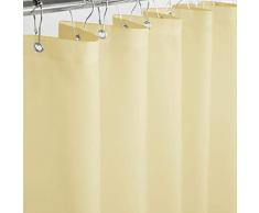 eforcurtain Heavy Duty Duschvorhang, wasserdicht und mildew Badezimmer Vorhang Stoff, Polyester, beige, 72x75