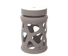 Leonardo 028679 Speisebehälter In Giro 600 ml, Lunch-Box, Glas, Schutzhülle, spülmaschinenfest, stoßfest beige