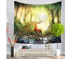 LANGUGU Tischdecke, Strandtuch, Yogamatte, Wandkunst, Tagesdecke, 150 x 130 cm, Wandaufhängung für Schlafzimmer, Wohnzimmer, Schlafsaal 4