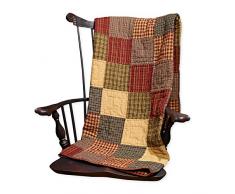 Patchwork Check Plaid Streifen 127 x 152,4 cm Woven alle Baumwolle Patchwork-Decke gesteppt