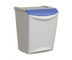 Denox Ecosystem Abfalleimer, 25 l Zentimeter Azul y gris