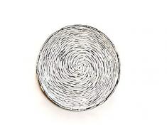 Imozel Serviertablett – Tischdekoration für Esszimmer – 41,9 cm Durchmesser – Elegante Tabletts für Ottomane oder Couchtische – perfekt für Vorspeisen, Gemüse oder Desserts – stilvolles Dekor