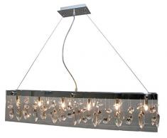 Design by Grönlund 9196/6 Kronleuchter Como Track Crystal, chrom, G9
