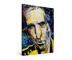 Premium Textil-Leinwand 60 x 90 cm Hoch-Format Keith Richards | Wandbild, HD-Bild auf Keilrahmen, Fertigbild auf hochwertigem Vlies, Leinwanddruck von Michael Weiler